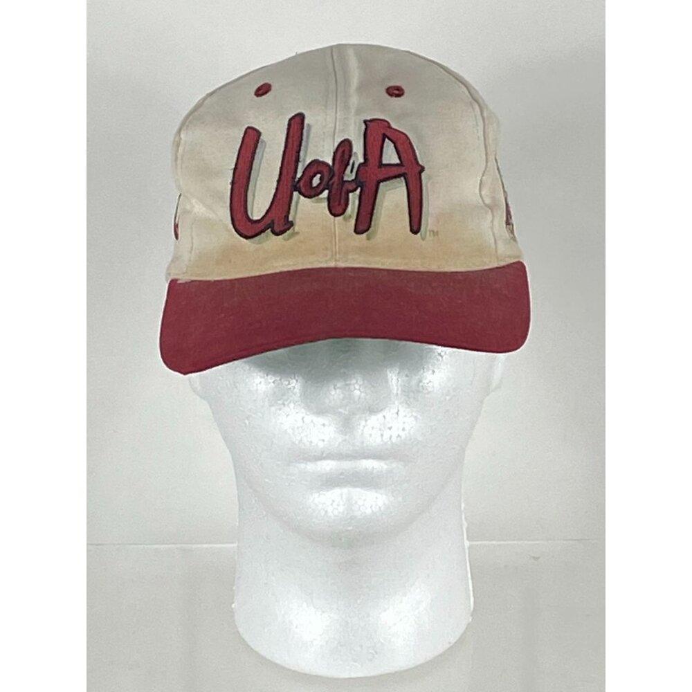 Vintage 80s The Game Alabama Crimson Tide Snapback Hat Cap Maroon/White OS F230
